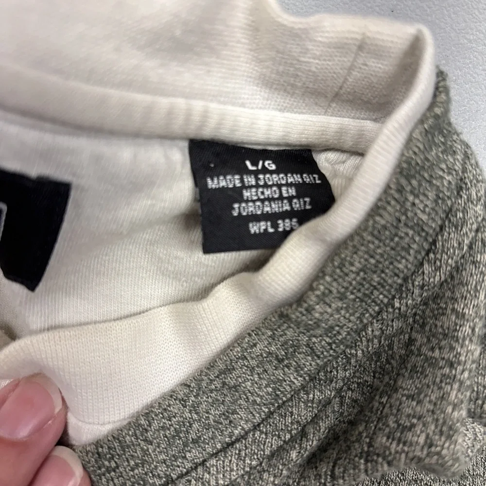 Haggar Sweater Mens Large Green Long Sleeve Ribbed V-Neck 90s Style Preppy